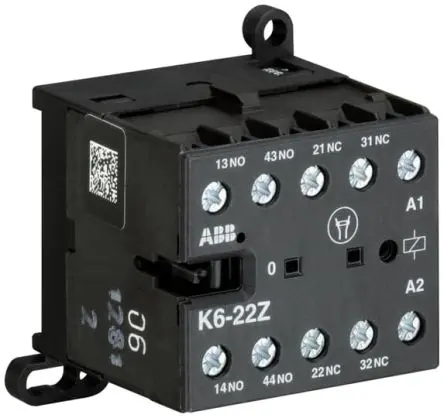 ABB 4 A Hilfsschütz 240V-Spule, 4-polig, 690V / 4 A 690V 2 Schließer/2 Öffner 4-Hilfskontakte