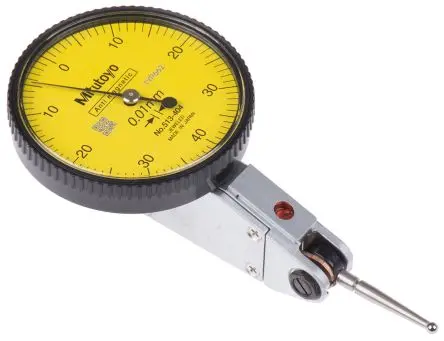 Produktfoto 1 von Mitutoyo Prüfmessuhr Metrisch, bis 0.8 mm, Auflösung 0.01 mm ±8 μm, DKD/DAkkS-kalibriert