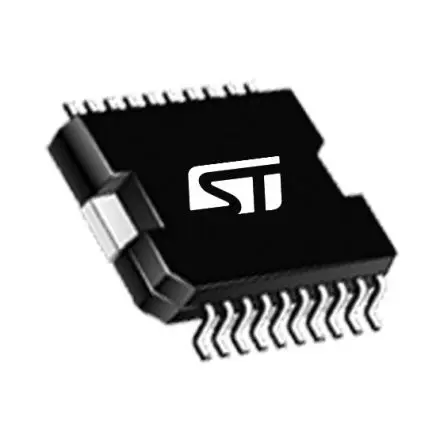 Produktfoto 1 von STMicroelectronics Motortreiber-IC Vollbrücke, 100 kHz, PowerSO-20, 20-Pin, 52V, Schrittmotor, Gleichstrommotor, L205