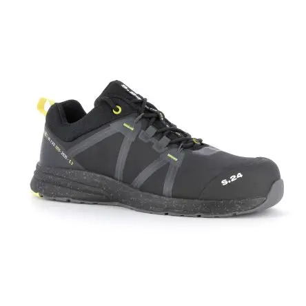 S.24 HORNET Unisex Sicherheitsschuhe Schwarz Videosignal, Größe 36 / UK 2