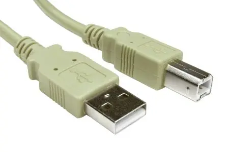 Produktfoto 1 von RS PRO Stecker RS PRO IC-Buchse USB-Kabel, USB Typ A Stecker / USB B, 2 m USB 2.0 Grau