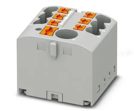 Produktfoto 1 von Phoenix Contact PTFIX Verteilerblock 41A Grau 7-polig