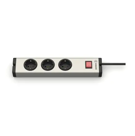 Produktfoto 1 von Ehmann 601 Typ F Steckdosenleiste, 3-fach 16A CEE 7/7 Deutscher Schuko / Französisch, 1.5m Kabel, 230V