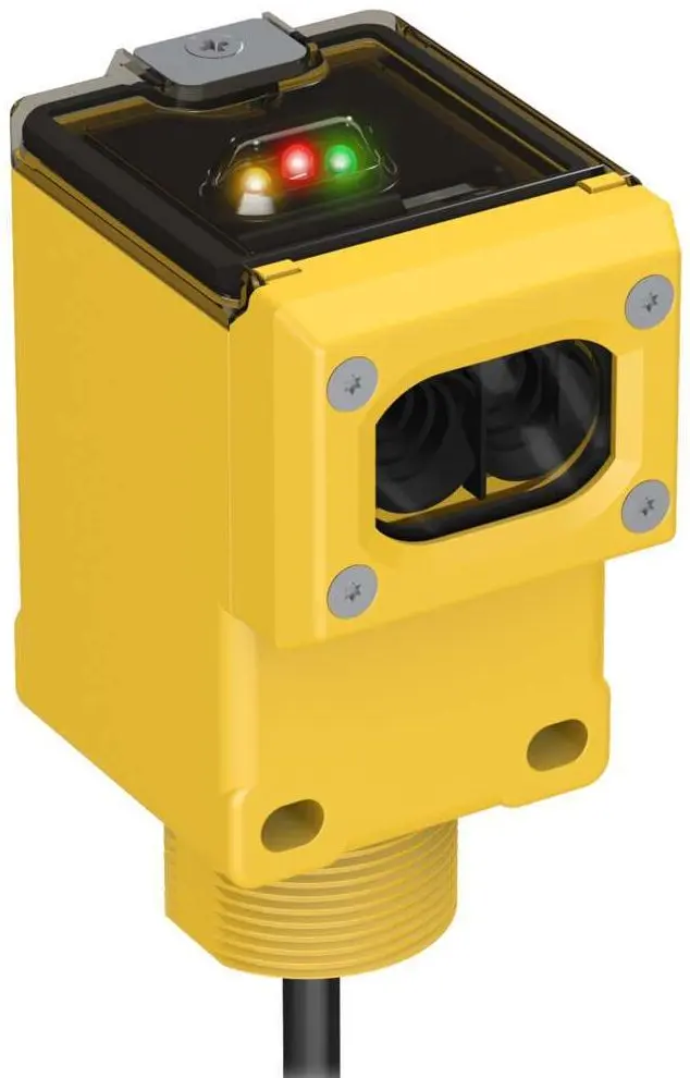 Produktfoto 1 von Banner zylindrisch Optischer Sensor, Bereich 450 mm, Elektromechanisches SPDT-Relais Ausgang, Drahtanschluss,