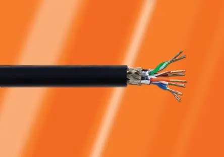 Produktfoto 1 von Alpha Wire Unterminated Ethernet-Kabel, 1000 ft, Schwarz Geschirmt, Thermoplastisches Elastomer