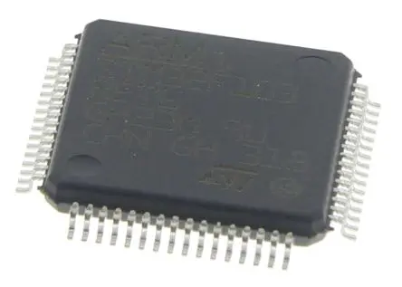 Produktfoto 1 von STMicroelectronics Mikrocontroller STM32F103RE ARM Cortex M3 32 bit Flash Oberfläche 512kB LQFP 64-Pin 72 MHz 64 kB RAM