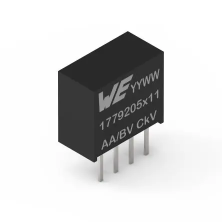 Produktfoto 1 von Wurth Elektronik DC/DC Konverter 5-Kanal, 400 mA SIP-4 4-Pin 5V -0.3 V