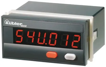 Produktfoto 1 von Kübler CODIX 54U Zähler Zähler LED-Display Elektrisch 6-stellig 260V ac, Sekunde, Stunden, Minuten, Frequenz, Impuls,