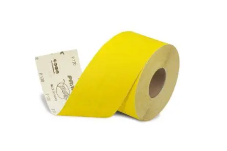 Produktfoto 1 von PREMINES Schleifrolle, Aluminiumbeschichtet, P60 Grad, Korngröße P60, 25 m 120mm