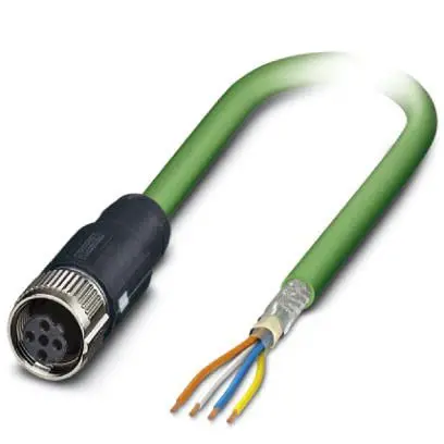 Produktfoto 1 von Phoenix Contact NBC Cat.5 Ethernet-Kabel, 5 m, Grün 4 Abgeschirmt Geschirmt, Aussen ø 6.5 mm Außen-ø , Polyvinylchlorid