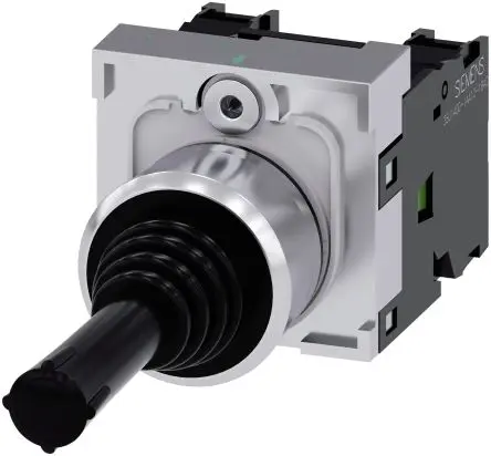 Produktfoto 1 von Siemens SIRIUS ACT 3SU11 Joystick, 2-Achsen Tastend, 1-poliger Umschalter, 500 V ac / 10A, IP20, IP67, IP65 Griff Typ