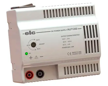 Produktfoto 1 von ELC Analog 1 Analog 15V IEC 320 Labornetzgerät 3 A 30 W, ISO-kalibriert
