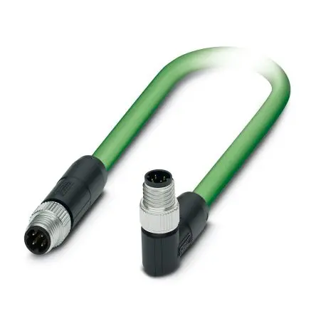 Produktfoto 1 von Phoenix Contact Cat.5 Ethernet-Kabel, 1 m, Grün 4 Abgeschirmt Geschirmt, Aussen ø 6.5 mm Außen-ø , Polyurethan