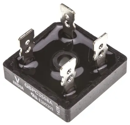 Produktfoto 1 von Vishay Brückengleichrichter 800 V 500 A Schraubanschlussklemme 1.1 V GBPC Einfach 4-Pin 5 μA