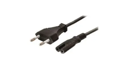 Produktfoto 1 von RND RND 465-00962 Netzkabel, 2-adrig Schwarz, 3 m, 250V, Polyvinylchlorid