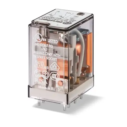 Finder 55 Relais 12V dc Spule DPST Leiterplattenmontage 10A 350 Ω 0.5 W