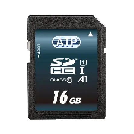 Produktfoto 1 von ATP 16 GB SD SD-Karte Klasse 10, UHS 1 Industriequalität