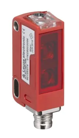 Leuze 3C Rechteckig Optischer Sensor, Tast-Prinzip, PnP Ausgang, Anschluss