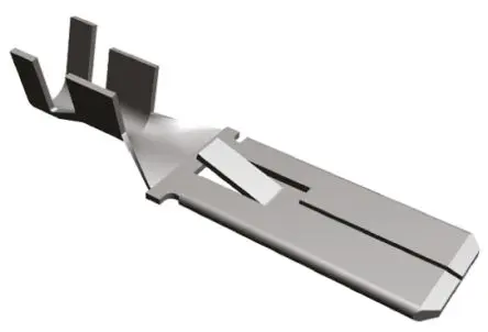 Produktfoto 1 von TE Connectivity FASTIN-FASTON .375 Flachsteckhülse, Schwarz, Unisoliert, 9.53 x 1.22 mm, Stecker, 12 AWG min, 10 AWG