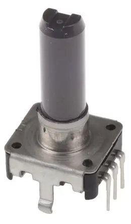 Produktfoto 1 von Alps Alpine Drehgeber 24 Impulse/Umdrehung Impulse/U Inkrementalgeber, mit 6 mm, Flachschaft, Digital Rechteck-Signal,
