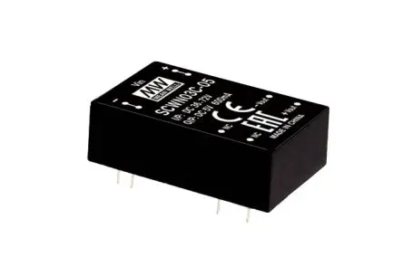 Produktfoto 1 von MEAN WELL SCW DC/DC Konverter, 15V, 3.3 V OUT 300 mA Leitung 72V 3 kV 3 W -40 °C 85 °C