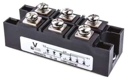 Produktfoto 1 von Vishay Brückengleichrichter-Modul 1200 V 1 kA Panel 1.4 V INT-A-pak Einfach 6-Pin 10 mA