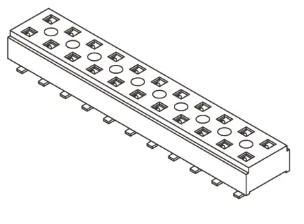 Produktfoto 1 von Samtec CLT Leiterplattenbuchse Gerade Oberfläche 28-polig / 2-reihig, Raster 2 mm Lot