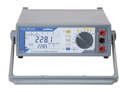 Produktfoto 1 von Metrix MX 5006 Werkbank Digital Multimeter Echteffektivwert, CAT III 1 kV ac / 20 A ac 20 A dc, 60 mΩ, ISO-kalibriert