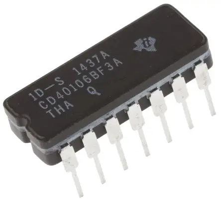 Produktfoto 1 von Texas Instruments Frequenzumrichter, Frequenzumrichter Schmitt-Trigger-Eingang Schmitt-Trigger, CMOS 6 14-Pin 280 ns,