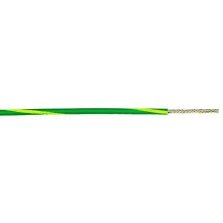 Produktfoto 1 von Alpha Wire Hookup Wire PVC Schaltdraht, 18 AWG 305 m Grün, Gelb Ø 2.82 mm 16 Litzen Polyvinylchlorid