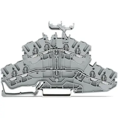 Produktfoto 1 von WAGO TOPJOB S Anschlussklemmenblock DIN-Schiene 2 Grau, 2.5mm², 600V Zugfederklemme ATEX, EAC Ex, IECEx