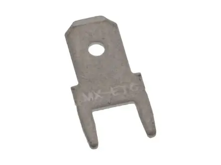 Produktfoto 1 von Molex 19708 Flachsteckhülse, Grau, Unisoliert, 4.75 x 0.51 mm, Stecker
