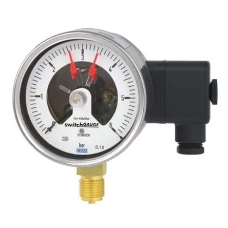 Produktfoto 1 von WIKA PGS21.1X0 Manometer 100 mm 0 bar → 1 bar Edelstahl 304 Gehäuse G 1/2