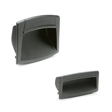 Produktfoto 1 von Elesa Matt Schwarz Polyamid Griff, L 95 mm H 28.5 mm B 120mm