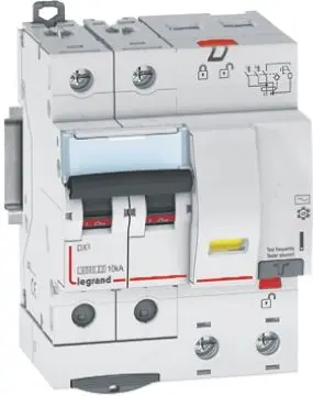 Produktfoto 1 von Legrand DX3 Fehlerstrom-Schutzeinrichtung, 1-polig, 10A, 30 mA Typ AC DX EN 60947-2, RoHS