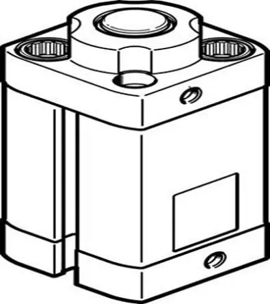 Produktfoto 1 von Festo Serie DFSP Pneumatikzylinder, Kolben-Ø 20 mm, bis 10 bar