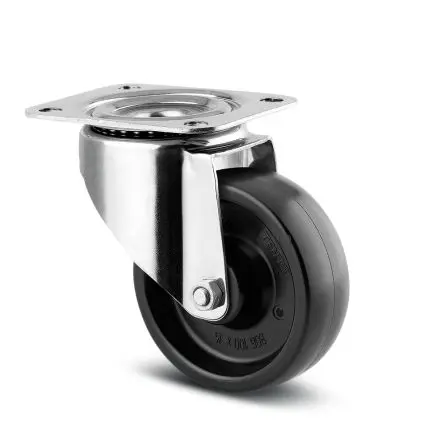 Produktfoto 1 von Tente Drehbar Rolle, Rad ø 100 mm, 125 kg, Ges H. 128 mm, Rad B. 35 mm, Synthetisch