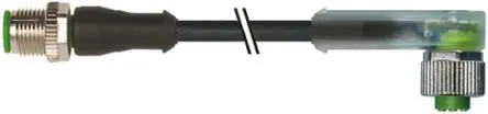 Produktfoto 1 von Murrelektronik Limited 7000, 4-polig Sensor-Betätigungselementkabel, Rechtwinklig Stecker 4 / Gerade Buchse, Länge 2 m