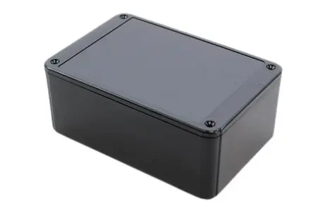 Produktfoto 1 von Hammond RL; Universalgehäuse; ABS; Schwarz Geflanscht IP54 Breite 65 mm Höhe 40 mm Länge 105 mm