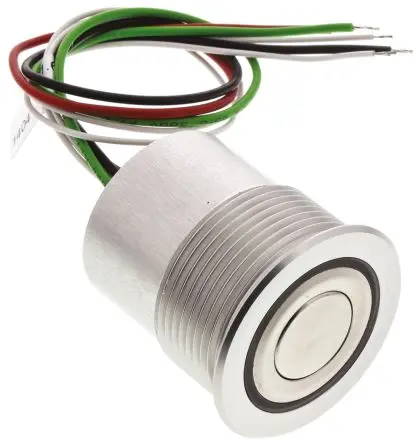 Produktfoto 1 von Schurter MCS 30 Druckschalter Rot, Grün Beleuchtet Tastend Panel Ø 30 mm, SPST / 125mA 48 V dc, IP40, IP65, IP67