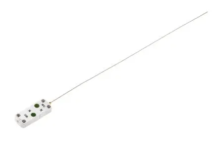 Produktfoto 1 von RS PRO Edelstahl Mineralisoliertes Thermoelement Typ K, Ø 1 mm x 300 mm → 750 °C, ISO-kalibriert