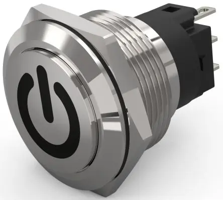 Produktfoto 1 von EAO 82 Druckschalter Tastend Panel Ø 22 mm, 1-poliger Umschalter / 3A 240 V dc 240 V ac, IP65, IP67
