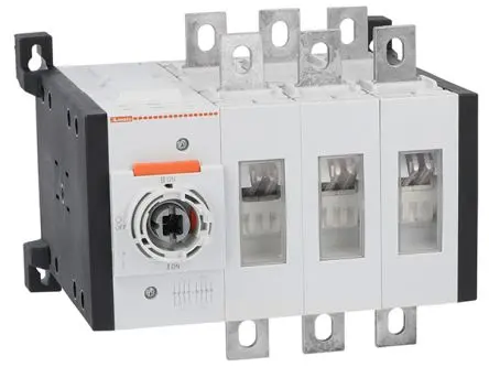Produktfoto 1 von Lovato GLC Umschalter 3-polig Schraubanschlussklemme 400A Schwarz IP20, IP65
