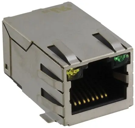 Produktfoto 1 von Wurth Elektronik 74980 Buchse Cat3 RJ45-Steckverbinder, 1-Port Abgeschirmt Oberfläche Gerade