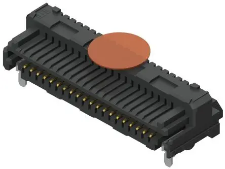 Produktfoto 1 von Samtec LSEM Leiterplattenleiste gewinkelt, 100-polig / 2-reihig, Raster 0.8 mm Raster Oberfläche, Platine-Platine,