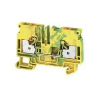 Produktfoto 1 von Weidmüller Anschlussklemmenblock DIN-Schiene 1 Gelb, Grün, 6mm², 800V Einsteck-Anschluss