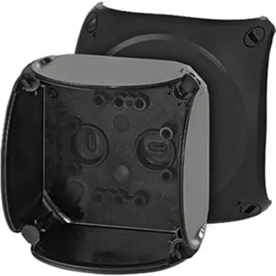 Produktfoto 1 von HENSEL EB Polycarbonat Abzweigdose Schwarz IP66 Breite 93mm Höhe 93 mm Länge 62 mm