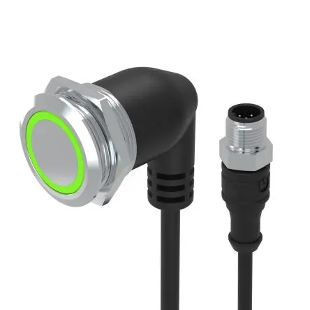 Produktfoto 1 von EAO 82 Druckschalter Weiß Beleuchtet Tastend Panel Ø 22 mm, 1 Wechsler / 3A 240 V dc 240 V ac, IP65, IP67