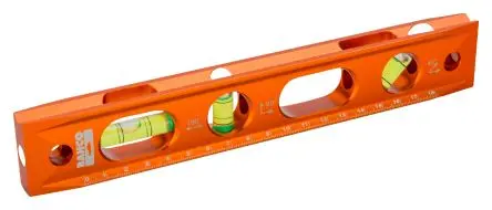 Produktfoto 1 von Bahco Torpedo Wasserwaage, Typ Torpedo, 230 mm, Rahmen Aluminium, 3 Libelle/n Magnetisch, 0.5 mm/m, ISO-kalibriert