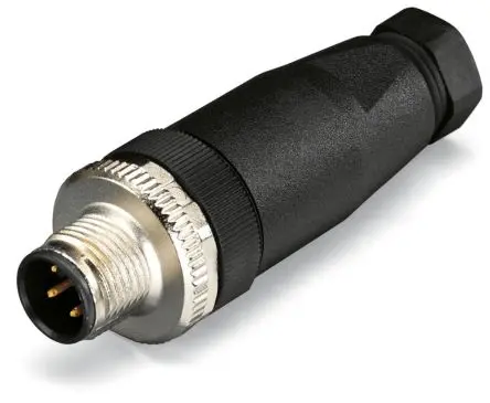 Produktfoto 1 von WAGO 756 20 mm M12 Industrie-Rundsteckverbinder Stecker 4-polig Stecker IP67